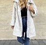Twice kabát fehér – Női átmeneti kabát – Innova Fashion – 6. kép